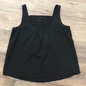 Black sleeveless top